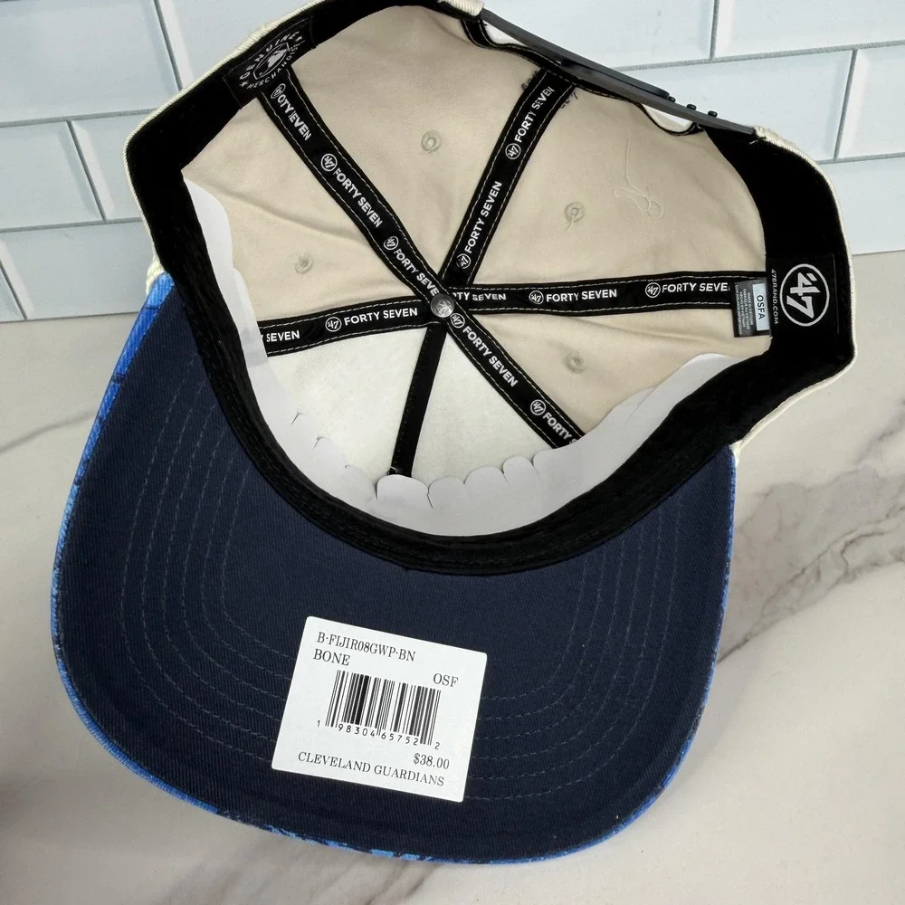Cleveland Guardians Hat Cap Snap Back Mens One Size Blue Baseball 47 Hitch NWOT‎